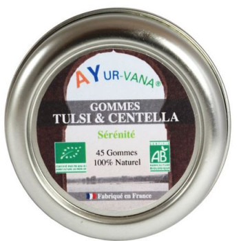 Gommes Ayurvédiques Tulsi et Centella Ayurvana