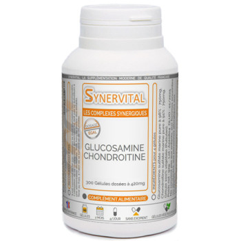 Glucosamine et chondroïtine Synervital en gélules