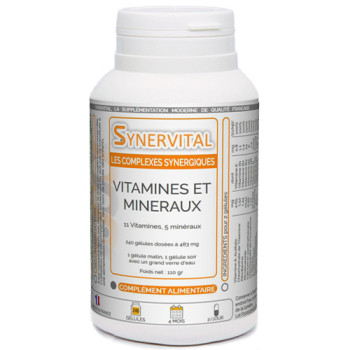 VITAMINES ET MINERAUX Synervital en gélules