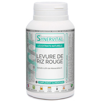 Levure de Riz Rouge Extrait en gélules Synervital