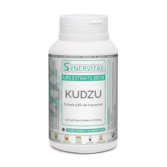 Kudzu Synervital en gélules.extrait 8%.