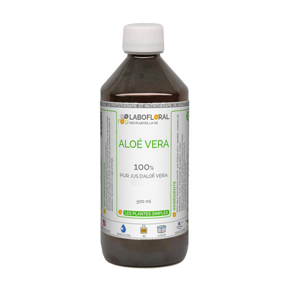 Aloe vera jus pour détoxifier la peau.