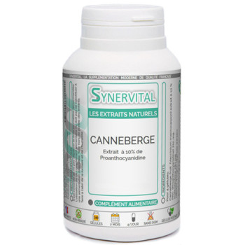 CANNEBERGE ou CRANBERRY Synervital en gélules.