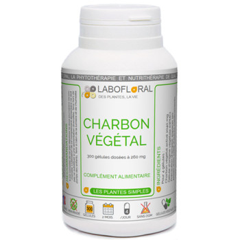 Charbon Végétal activé Labofloral en gélules.