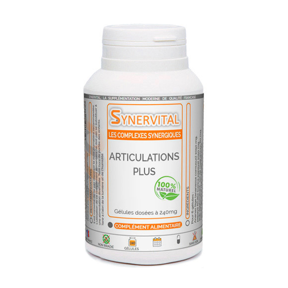 Articulations Plus Souplesse Synervital pour le confort articulaire.