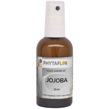 Huile Jojoba protège peaux et cheveux.