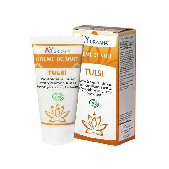 Crème de nuit visage Ayurvédique au Tulsi Ayurvana