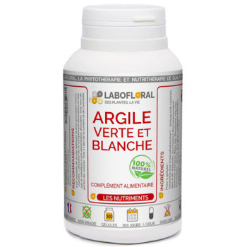 Argile verte & blanche Labofloral en Gélules.