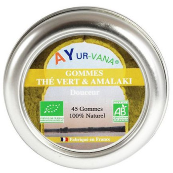 Gommes Ayurvédiques Thé vert et Amalaki Ayurvana