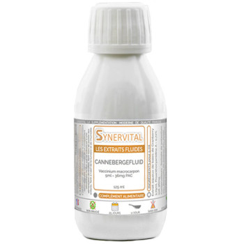 Cannebergefluid Synervital pour les infections urinaires.