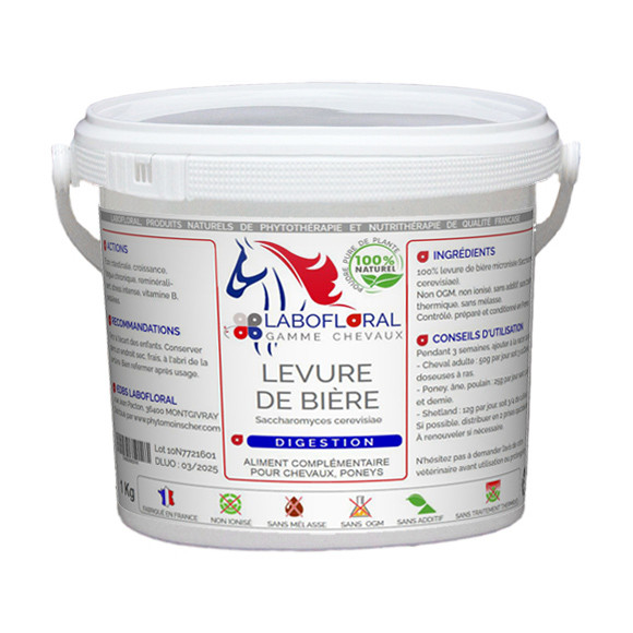 Levure de bière en poudre Labofloral Chevaux