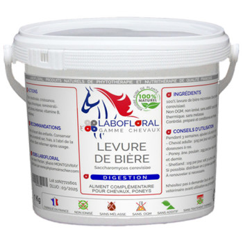 Levure de bière en poudre Labofloral Chevaux