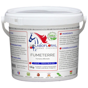 Fumeterre en poudre pour chevaux.