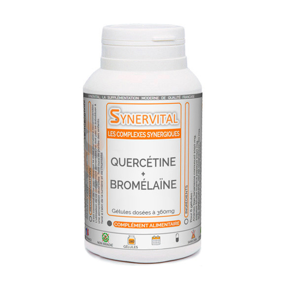 Complexe Quercétine Bromélaïne Synervital en gélules