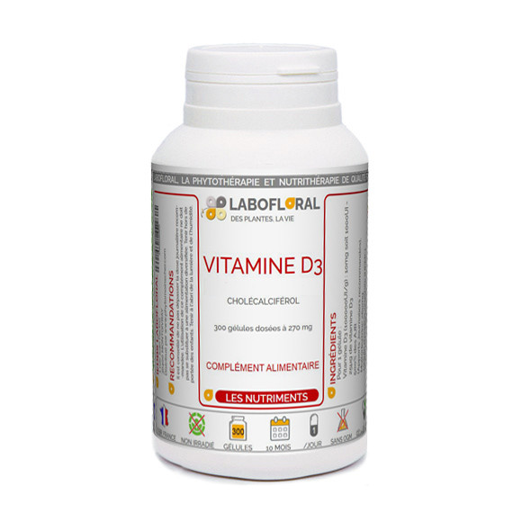 Vitamine D3 Labofloral en capsules.