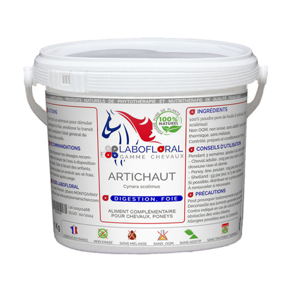 Artichaut en poudre pour chevaux