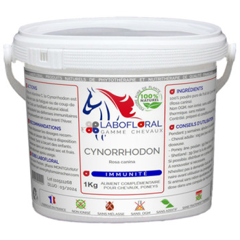 Cynorrhodon en poudre pour chevaux.