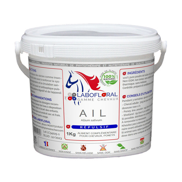 Ail en poudre pour chevaux