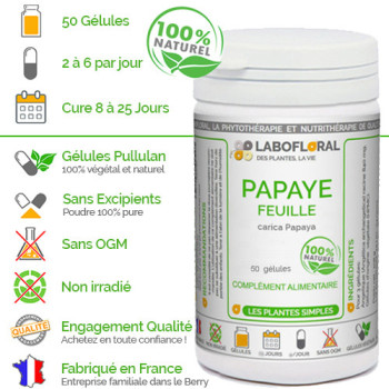 Papaye Feuille 50 gélules Labofloral Avantages