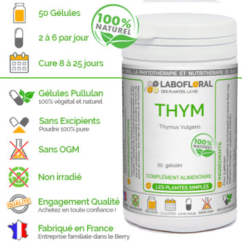 Thym Labofloral 50 gélules avantages