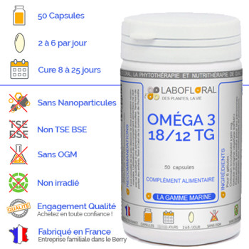 Oméga 3 Labofloral 50 capsules avantages