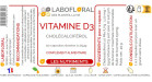 Vitamine D3 50 capsules Labofloral étiquette