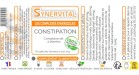 Constipation Synervital 60 gélules étiquette