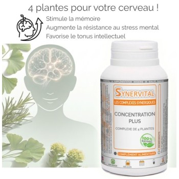 Concentration Plus Synervital bienfaits