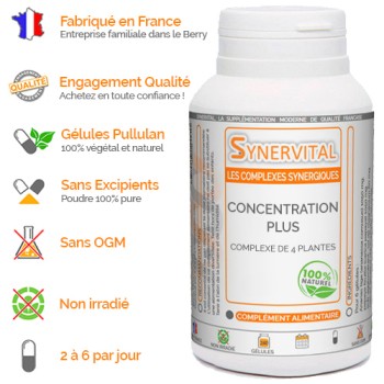 Concentration Plus Synervital avantages
