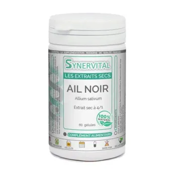Ail Noir fermenté Extrait sec Synervital