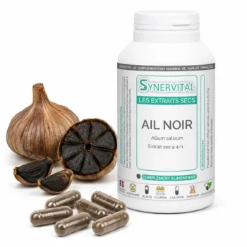 Ail Noir fermenté Extrait sec Synervital en gélules
