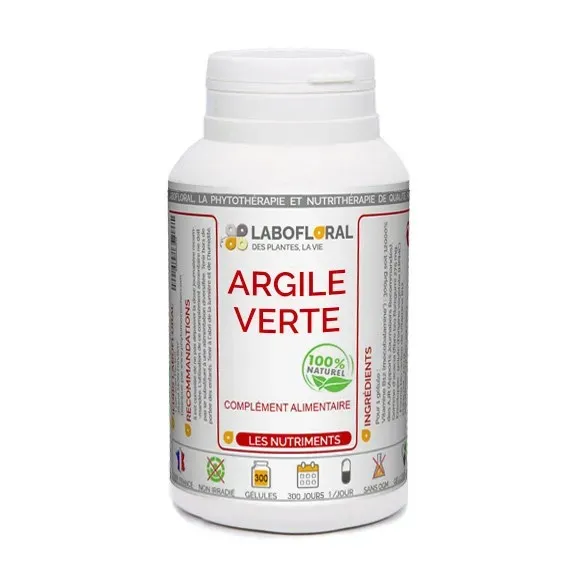 Argile verte en gélules Labofloral