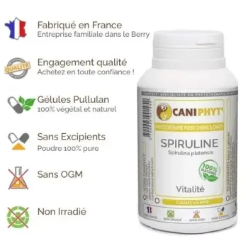 Spiruline Caniphyt - Chiens/Chats avantages