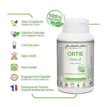 Ortie feuille Labofloral en gélules avantages
