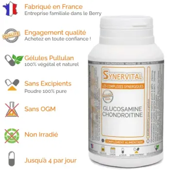 Glucosamine chondroitine Synervital avantages