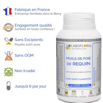 Huile de Foie de requin Labofloral avantages
