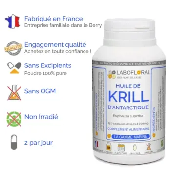 Huile de Krill pure Labofloral avantages