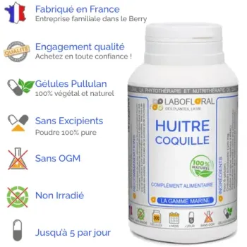Huitre coquille Labofloral avantages