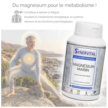 Magnesium Marin Intense de la Mer Morte Synervital bienfaits
